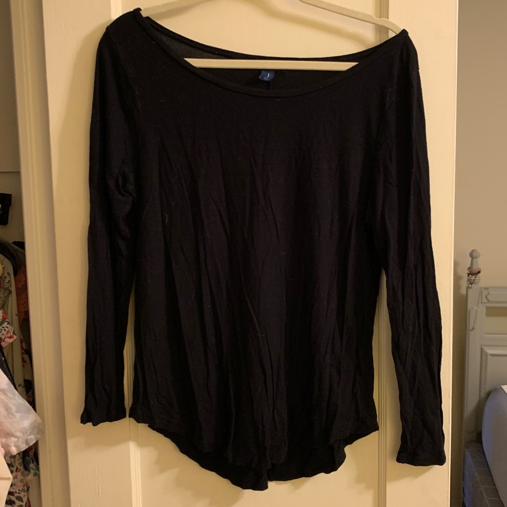 Black Long Sleeve Top